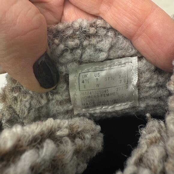 Clarks Cloudsteppers Breeze Winter Boots Brown Faux Fur Lined Ankle Size 7W - Picture 9 of 13